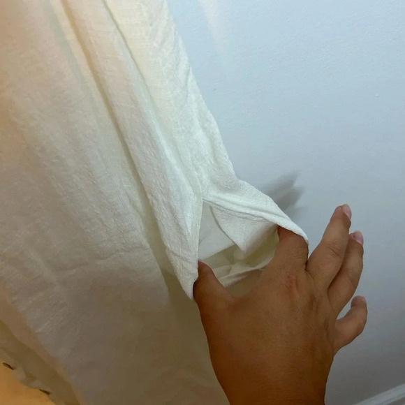 Eileen Fisher Button Front Linen Blend Sundress - Picture 5 of 5